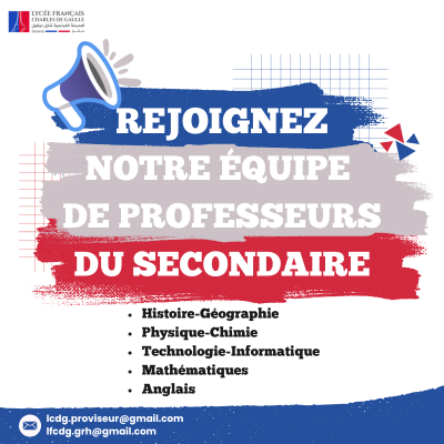 Professeurs du secondaire